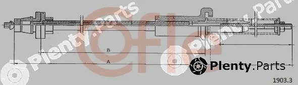 Cofle 92.1903.3 — Accelerator Cable