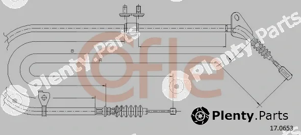 Cofle 17.0653 — Cable Pull, parking brake