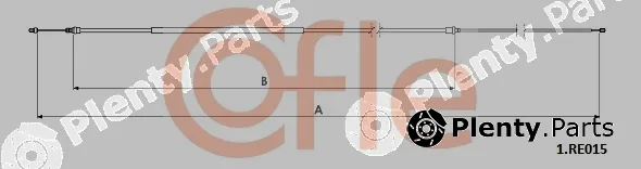 Cofle 92.1.RE015 — Cable Pull, parking brake
