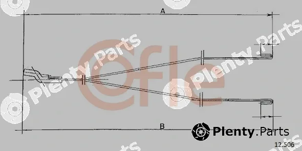 Cofle 12.506 — Cable, heater flap