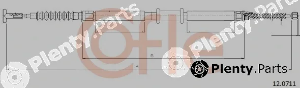 Cofle 12.0711 — Cable Pull, parking brake