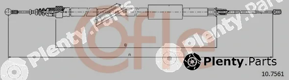 Cofle 10.7561 — Cable Pull, parking brake