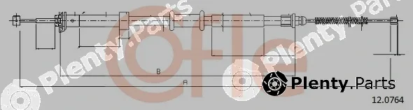Cofle 12.0764 — Cable Pull, parking brake