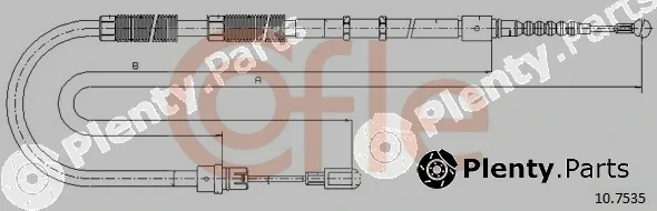 Cofle 10.7535 — Cable Pull, parking brake