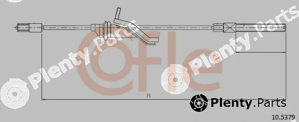 Cofle 10.5379 — Cable Pull, parking brake