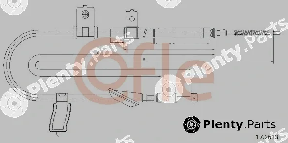 Cofle 92.17.2613 — Cable Pull, parking brake