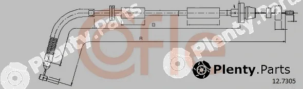 Cofle 92.12.7305 — Accelerator Cable