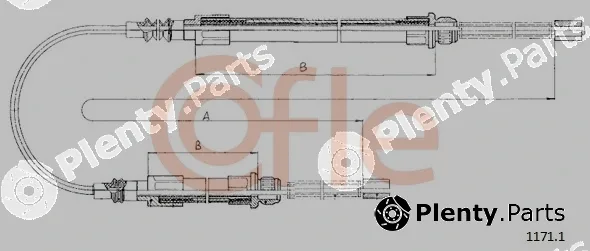 Cofle 1171.1 — Cable Pull, parking brake