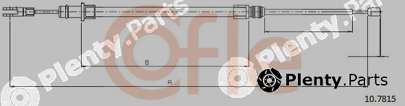 Cofle 10.7815 — Cable Pull, parking brake