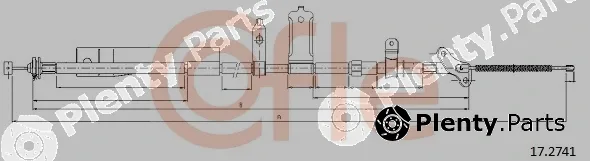 Cofle 17.2741 — Cable Pull, parking brake