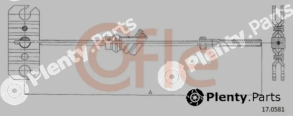 Cofle 17.0581 — Cable Pull, parking brake