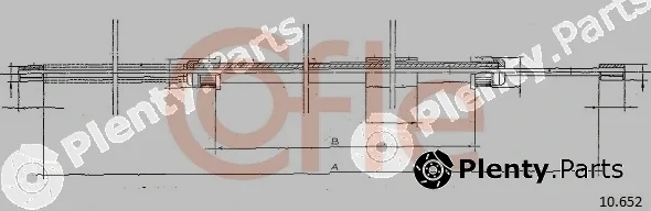 Cofle 10.652 — Cable Pull, parking brake