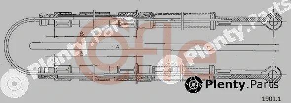Cofle 1901.1 — Cable Pull, parking brake