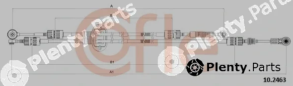 Cofle 10.2463 — Cable Pull, manual transmission