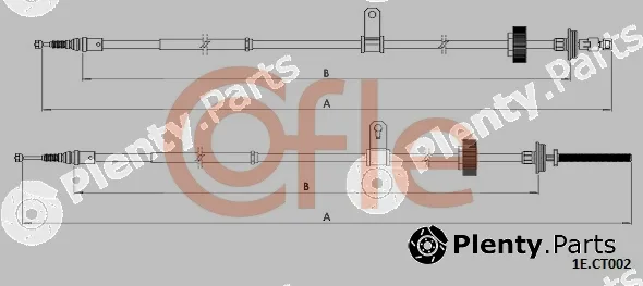 Cofle 92.1E.CT002 — Cable Pull, parking brake