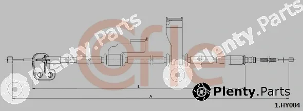 Cofle 1.HY004 — Cable Pull, parking brake
