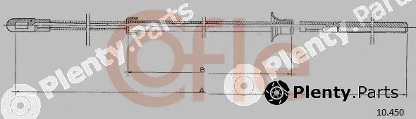 Cofle 10.450 — Cable Pull, parking brake