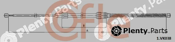Cofle 92.1.VK038 — Cable Pull, parking brake