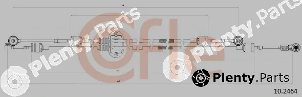 Cofle 10.2464 — Cable Pull, manual transmission