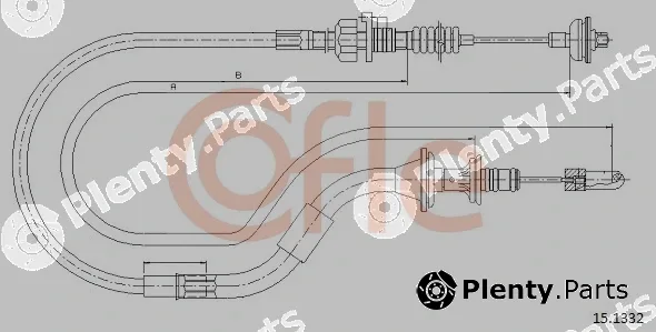 Cofle 15.1332 — Cable Pull, clutch control