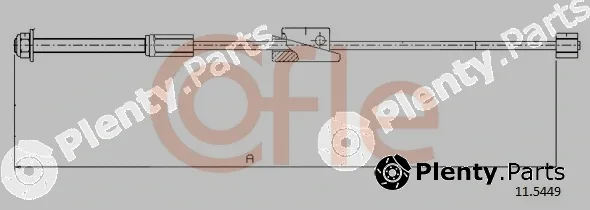 Cofle 11.5449 — Cable Pull, parking brake