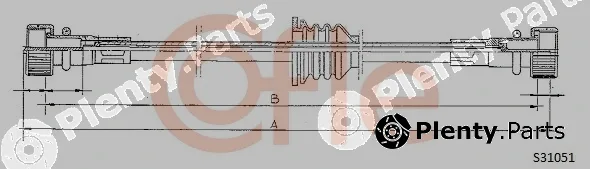 Cofle 92.S31051 — Speedometer Cable