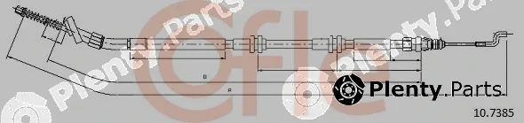 Cofle 10.7385 — Cable Pull, parking brake