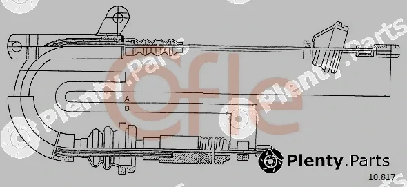 Cofle 10.817 — Cable Pull, parking brake