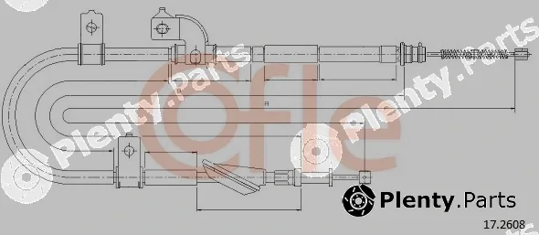 Cofle 17.2608 — Cable Pull, parking brake