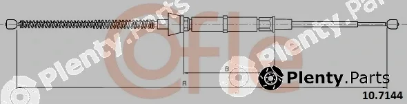 Cofle 10.7144 — Cable Pull, parking brake