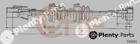 Cofle 92.S31011 — Speedometer Cable