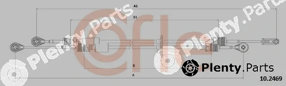 Cofle 10.2469 — Cable Pull, manual transmission