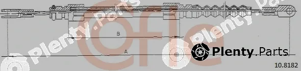 Cofle 10.8182 — Cable Pull, parking brake