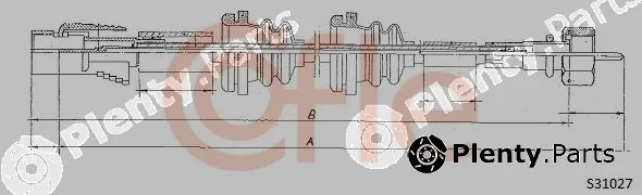 Cofle 92.S31027 — Speedometer Cable
