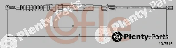 Cofle 10.7516 — Cable Pull, parking brake