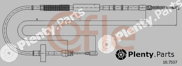 Cofle 10.7537 — Cable Pull, parking brake