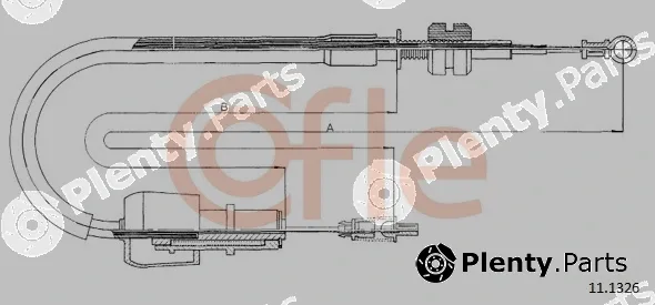 Cofle 92.11.1326 — Accelerator Cable