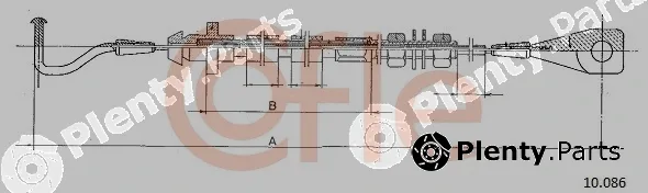 Cofle 10.086 — Accelerator Cable