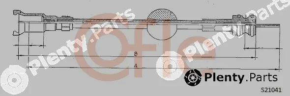 Cofle 92.S21041 — Speedometer Cable