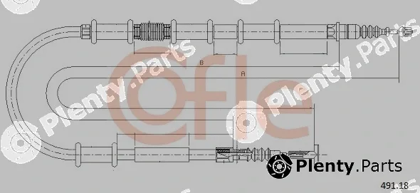 Cofle 92.491.18 — Cable Pull, parking brake