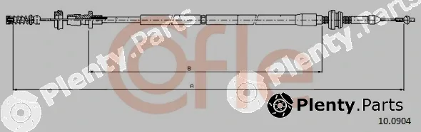 Cofle 10.0904 — Accelerator Cable