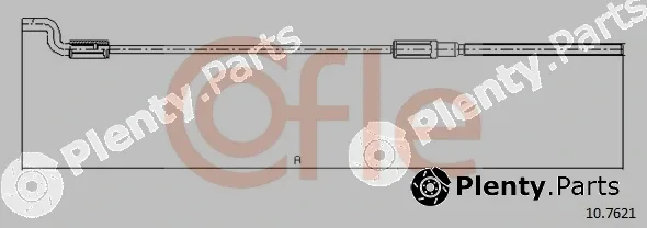 Cofle 10.7621 — Cable Pull, parking brake