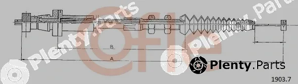 Cofle 1903.7 — Accelerator Cable