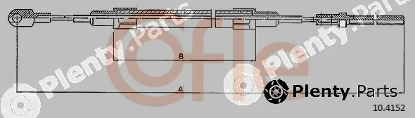 Cofle 10.4152 — Cable Pull, parking brake
