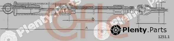 Cofle 1251.1 — Cable Pull, parking brake