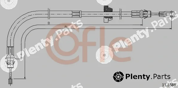 Cofle 11.5588 — Cable Pull, parking brake