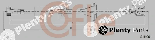 Cofle 92.S1H001 — Speedometer Cable