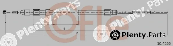 Cofle 10.4266 — Cable Pull, parking brake