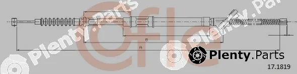 Cofle 17.1819 — Cable Pull, parking brake