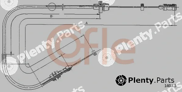 Cofle 1403.5 — Accelerator Cable